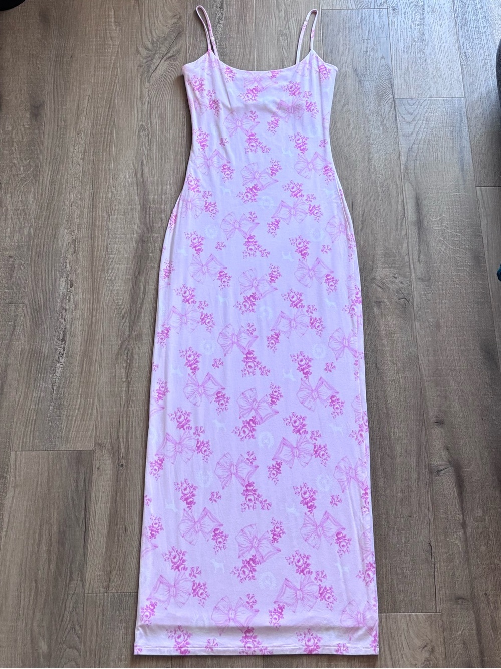 VS PINK X Love Shack Fancy Maxi Patterned Dress in Pink